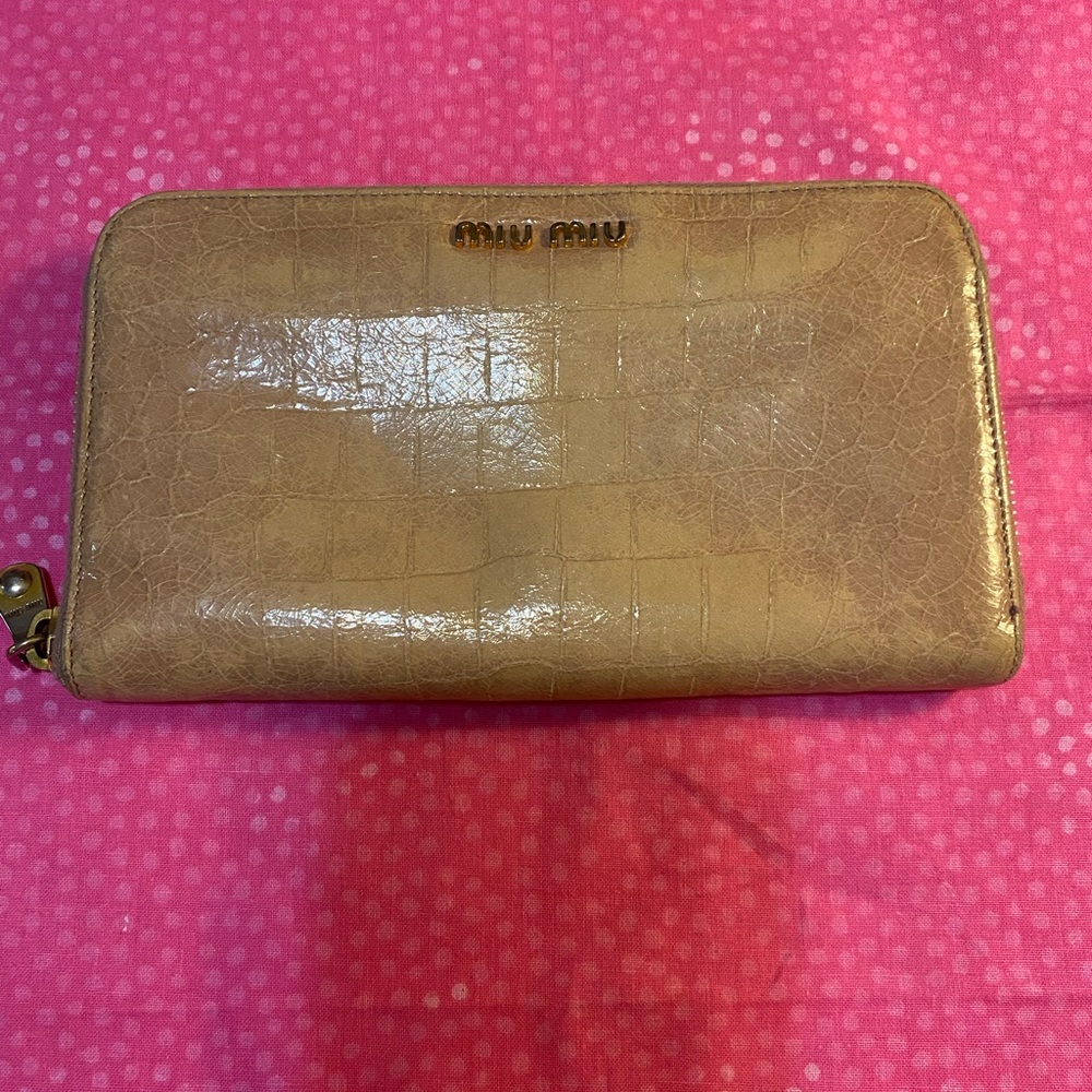 Pink Miu Miu Long Wallet Authentic - image 1